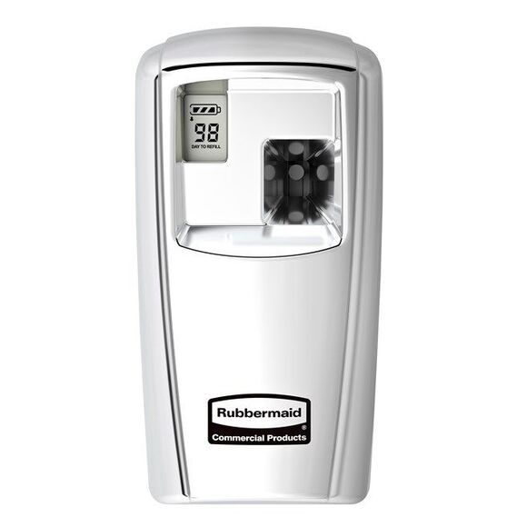 Chrome Rubbermaid Microburst 3000 Dispenser W/ LumeCel Tech 1955230. 3 Available - Picture 1 of 5